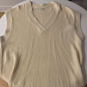MONKI Oversized Beige Sweater Vest